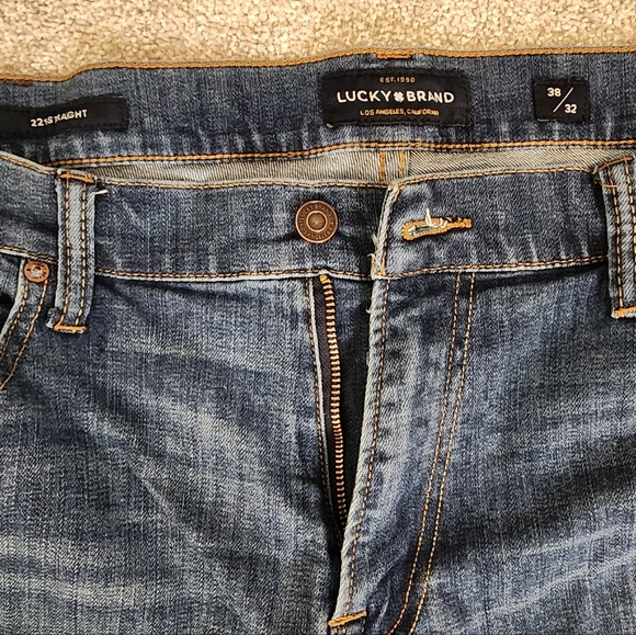 Lucky Mens Straight Leg Jeans 38 x 32 - Picture 9 of 9